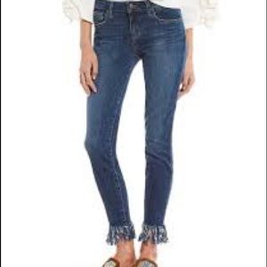 Ex lover cropped frayed jeans